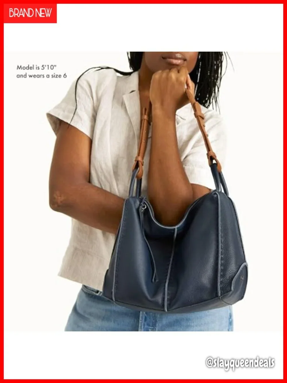 Leather Hobo Purse with Zipper Pocket